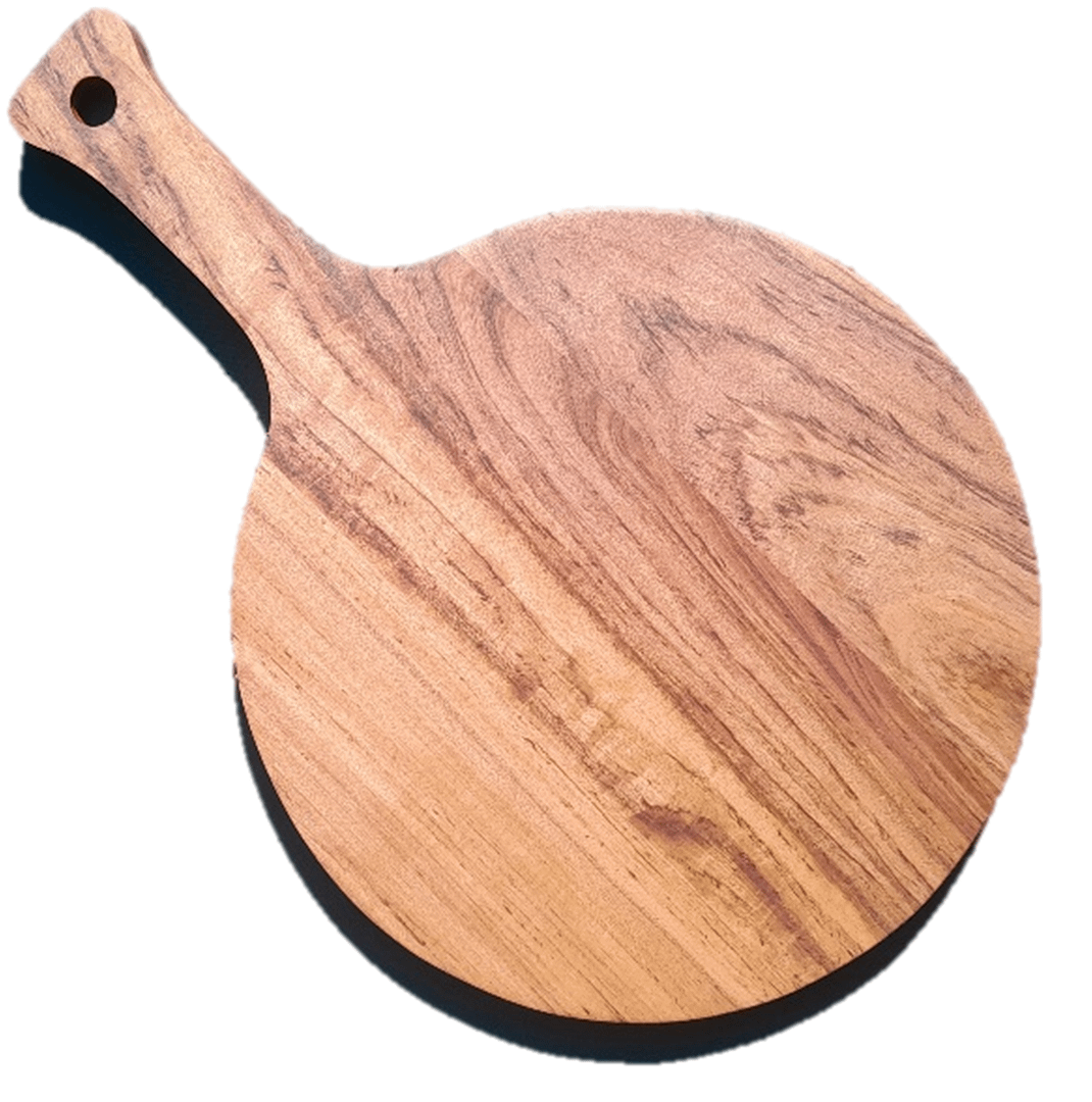 Cheese Board With Handle Teak - nb