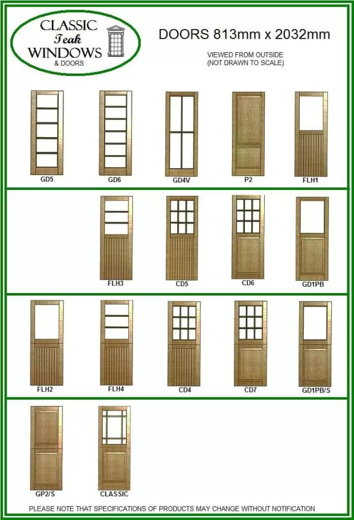Doors 813mm x 2032mm